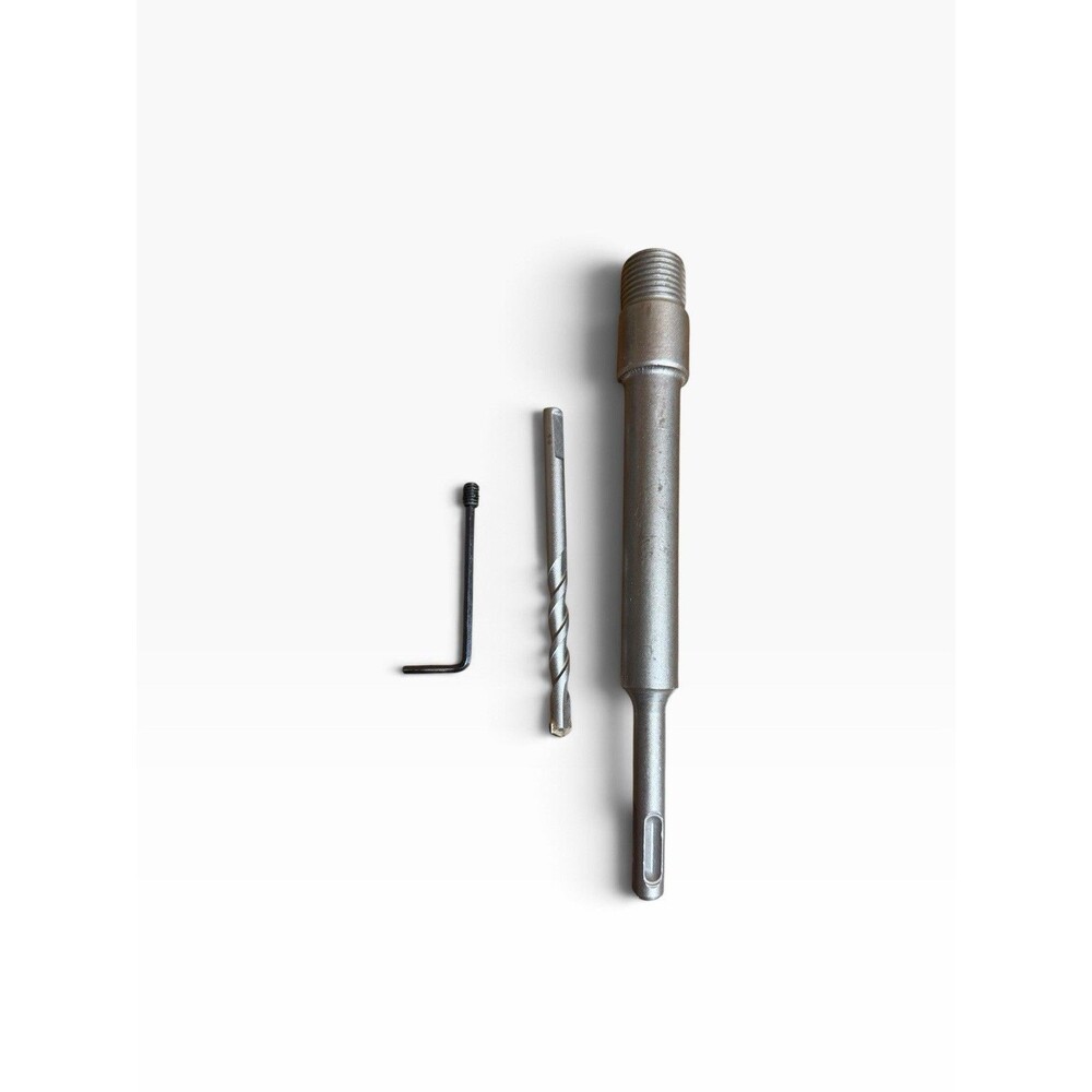 SDS Plus 200mm Core Drill Adapter Arbor Shank with Pilot Bit & Hex Wrench
